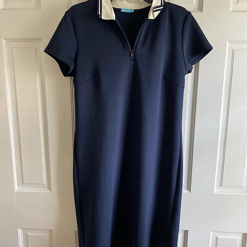 EUC J. McLaughlin Navy Blue Catalyst Dress